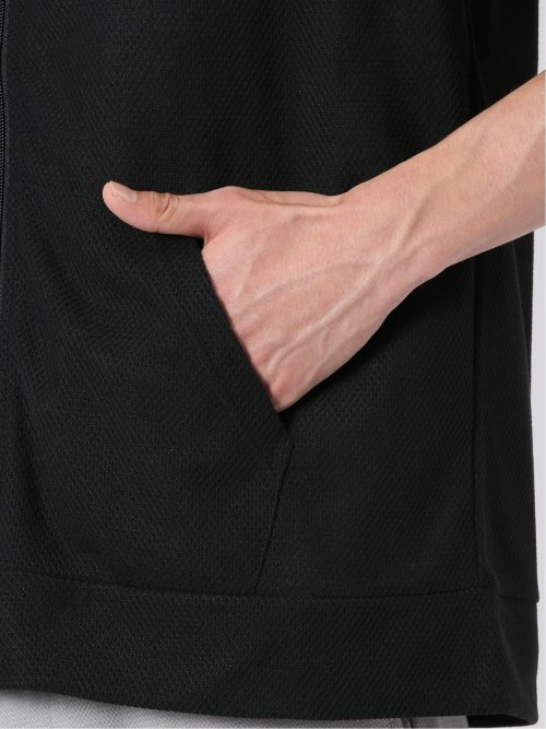 カウラ/Kaule ハニカム メッシュ 半端袖 パーカー