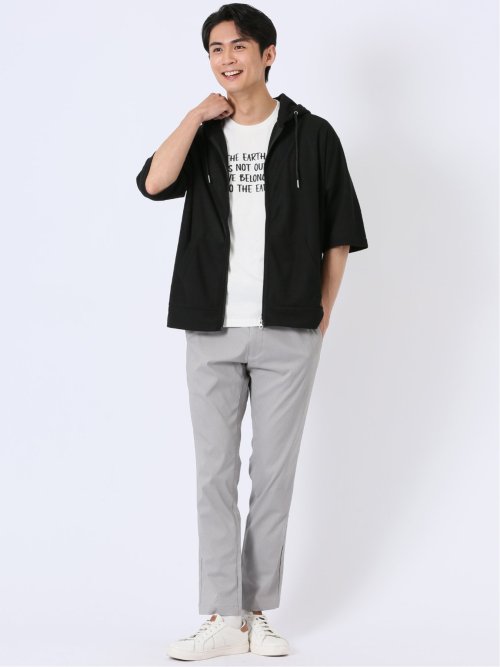 カウラ/Kaule ハニカム メッシュ 半端袖 パーカー