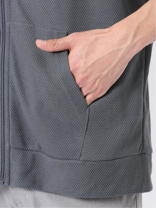 カウラ/Kaule ハニカム メッシュ 半端袖 パーカー