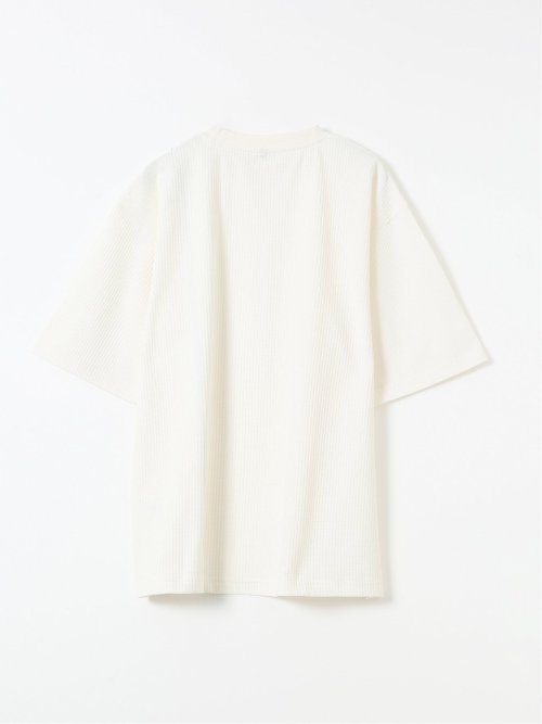 KAITEKI+ ストレッチ 涼感 UV イージーケア ソロナ ワッフル 切替 クルーネック 半袖 Tシャツ メンズ