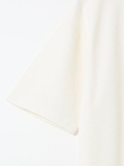 KAITEKI+ ストレッチ 涼感 UV イージーケア ソロナ ワッフル 切替 クルーネック 半袖 Tシャツ メンズ