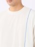 KAITEKI+ ストレッチ 涼感 UV イージーケア ソロナ ワッフル 切替 クルーネック 半袖 Tシャツ メンズ