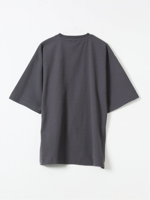 KAITEKI+ ストレッチ 涼感 UV イージーケア ソロナ ワッフル 切替 クルーネック 半袖 Tシャツ メンズ