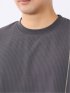 KAITEKI+ ストレッチ 涼感 UV イージーケア ソロナ ワッフル 切替 クルーネック 半袖 Tシャツ メンズ