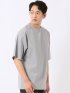 KAITEKI+ ストレッチ 涼感 UV イージーケア ソロナ ワッフル 切替 クルーネック 半袖 Tシャツ メンズ