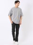 KAITEKI+ ストレッチ 涼感 UV イージーケア ソロナ ワッフル 切替 クルーネック 半袖 Tシャツ メンズ