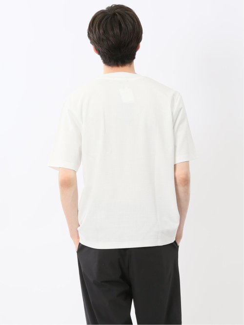 ノータベネ/NOTABENE ジャガードチェック クルーネック半袖Tシャツ