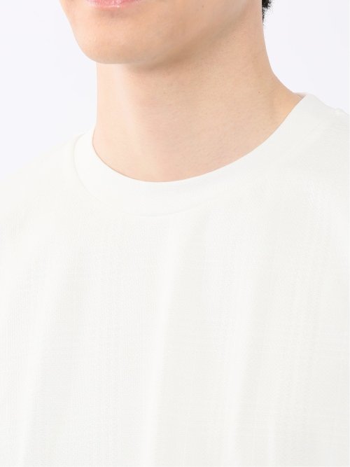 ノータベネ/NOTABENE ジャガードチェック クルーネック半袖Tシャツ