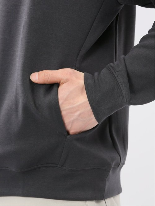 KAITEKI+ ストレッチ ダンボール 配色 プルパーカー