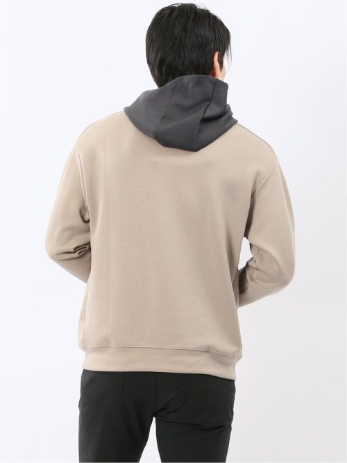 KAITEKI+ ストレッチ ダンボール 配色 プルパーカー