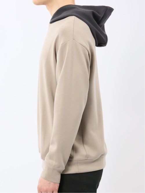 KAITEKI+ ストレッチ ダンボール 配色 プルパーカー