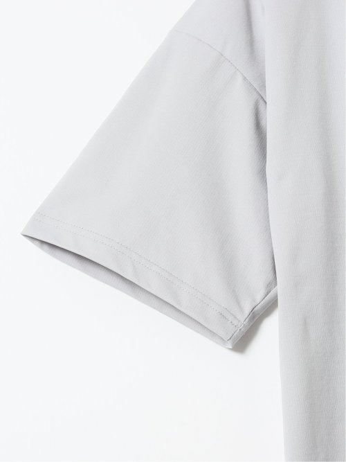 KAITEKI+ ストレッチ 吸汗速乾 UV 軽量 高通気 メッシュ 胸ポケット 無地 クルーネック 半袖 Tシャツ メンズ