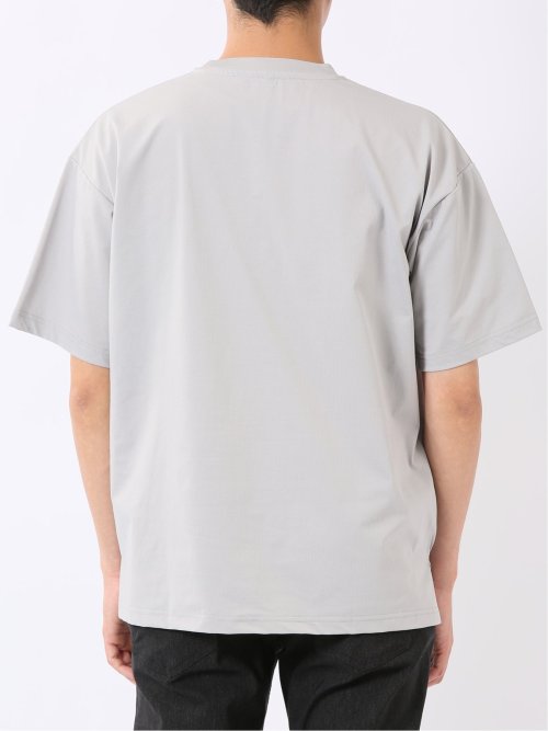 KAITEKI+ ストレッチ 吸汗速乾 UV 軽量 高通気 メッシュ 胸ポケット 無地 クルーネック 半袖 Tシャツ メンズ