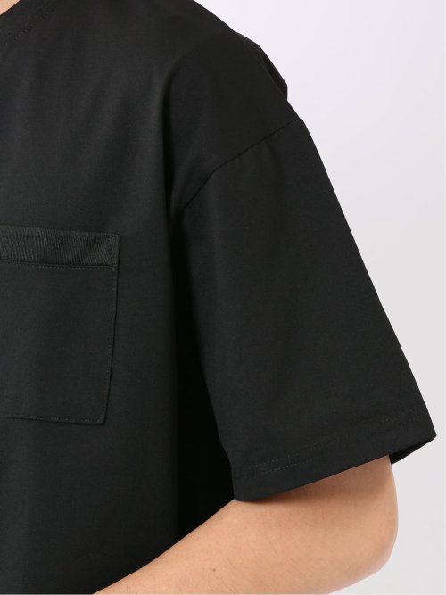 KAITEKI+ ストレッチ 吸汗速乾 UV 軽量 高通気 メッシュ 胸ポケット 無地 クルーネック 半袖 Tシャツ メンズ
