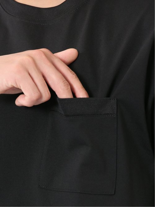 KAITEKI+ ストレッチ 吸汗速乾 UV 軽量 高通気 メッシュ 胸ポケット 無地 クルーネック 半袖 Tシャツ メンズ