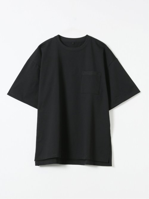 KAITEKI+ ストレッチ 吸汗速乾 UV 軽量 高通気 メッシュ 胸ポケット 無地 クルーネック 半袖 Tシャツ メンズ