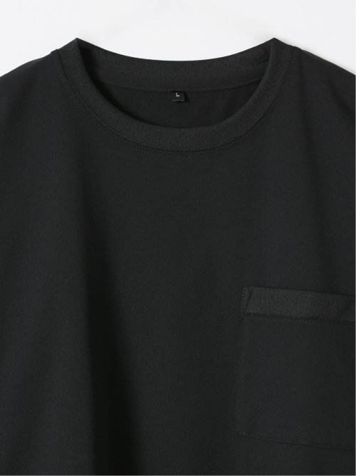 KAITEKI+ ストレッチ 吸汗速乾 UV 軽量 高通気 メッシュ 胸ポケット 無地 クルーネック 半袖 Tシャツ メンズ