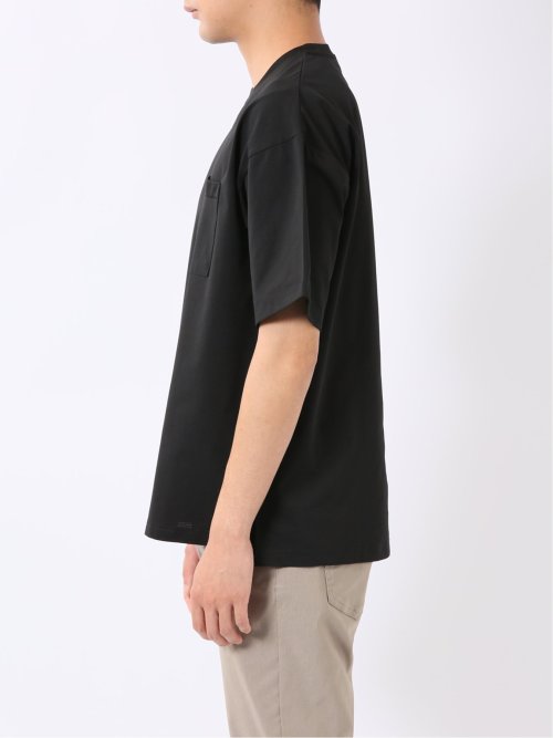 KAITEKI+ ストレッチ 吸汗速乾 UV 軽量 高通気 メッシュ 胸ポケット 無地 クルーネック 半袖 Tシャツ メンズ