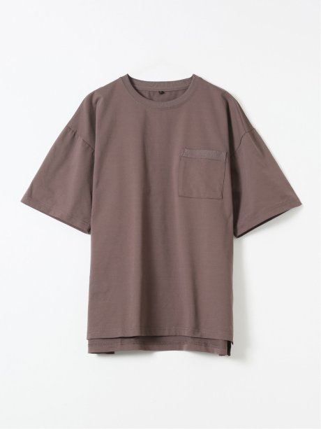 KAITEKI+ ストレッチ 吸汗速乾 UV 軽量 高通気 メッシュ 胸ポケット 無地 クルーネック 半袖 Tシャツ メンズ