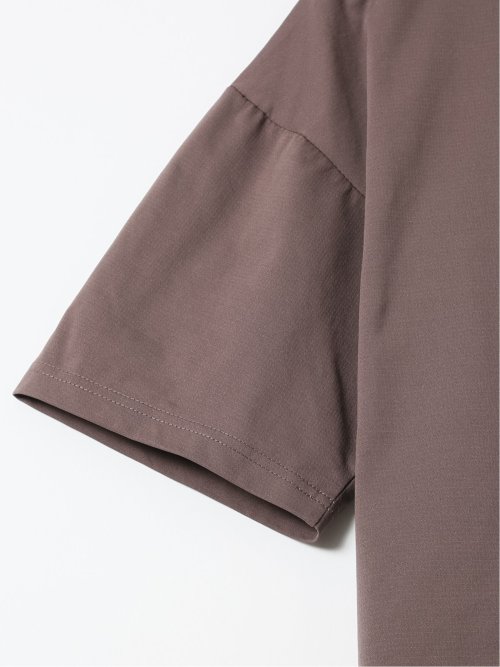 KAITEKI+ ストレッチ 吸汗速乾 UV 軽量 高通気 メッシュ 胸ポケット 無地 クルーネック 半袖 Tシャツ メンズ