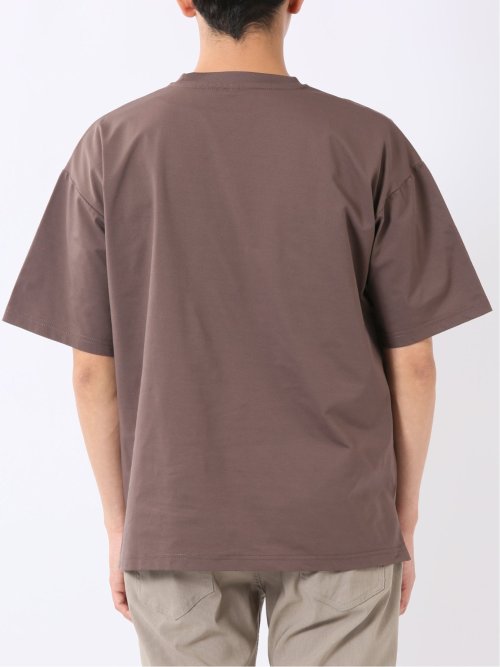 KAITEKI+ ストレッチ 吸汗速乾 UV 軽量 高通気 メッシュ 胸ポケット 無地 クルーネック 半袖 Tシャツ メンズ