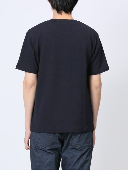 ふくれチェック クルーネック半袖Ｔシャツ