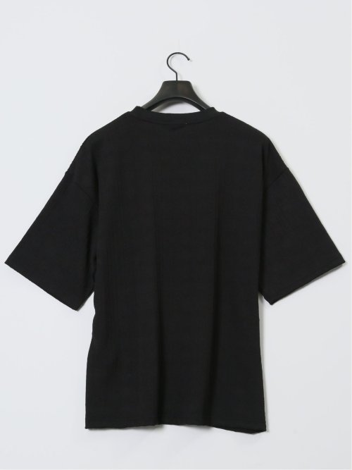 カウラ/kaule ケーブルジャガード クルーネック半袖Tシャツ