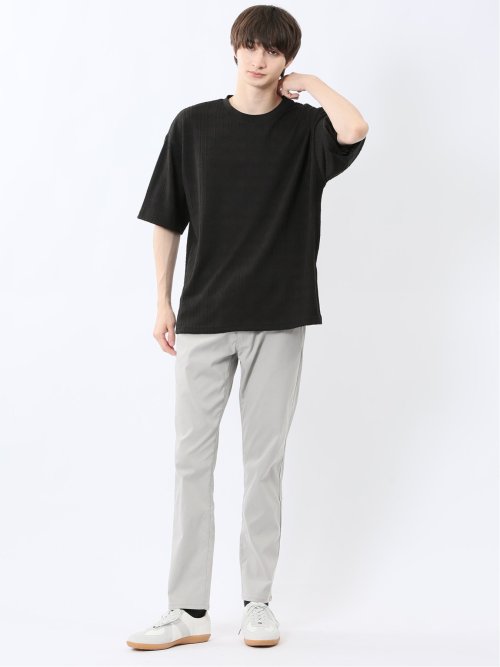 カウラ/kaule ケーブルジャガード クルーネック半袖Tシャツ