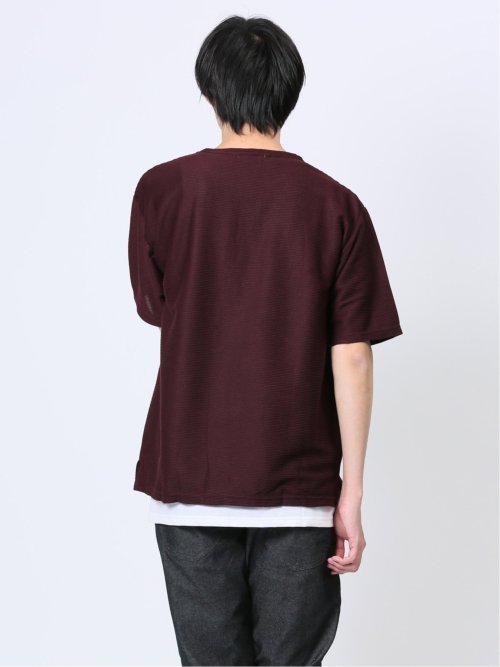 クルーネック半袖Tシャツ&タンクトップ アンサンブル