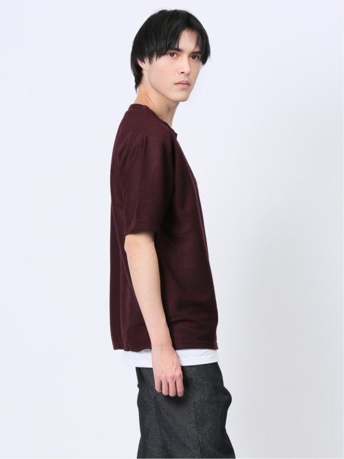 クルーネック半袖Tシャツ&タンクトップ アンサンブル