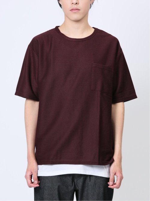 クルーネック半袖Tシャツ&タンクトップ アンサンブル