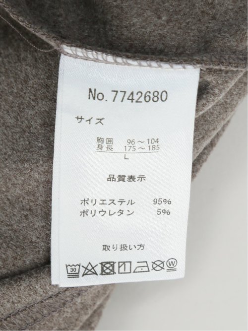 ストレッチ起毛 モックネック 長袖Tシャツ