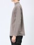 ストレッチ起毛 モックネック 長袖Tシャツ