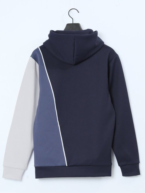 SOFT CUSHION 切替長袖プルパーカー