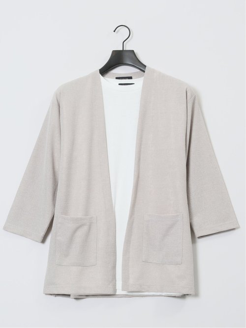 着流しカーデ7分&半袖Ｔシャツ アンサンブル