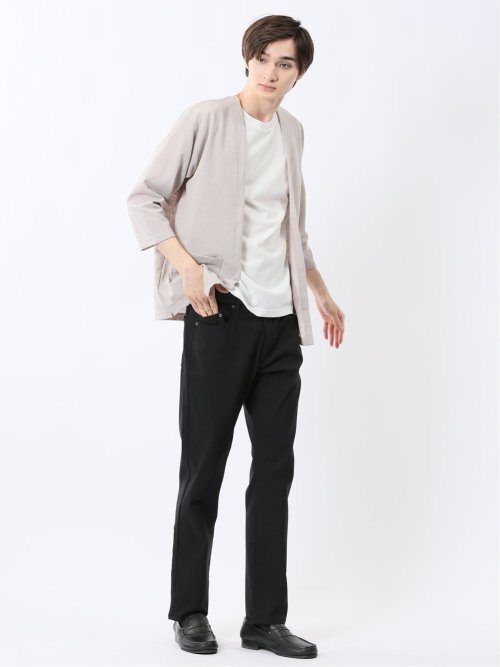 着流しカーデ7分&半袖Ｔシャツ アンサンブル