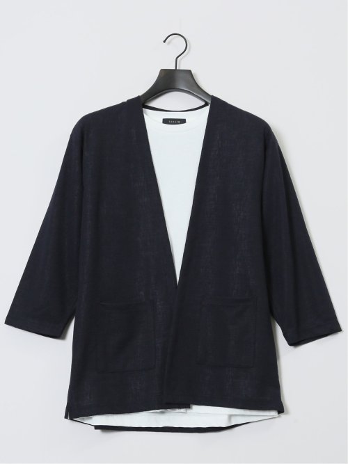 着流しカーデ7分&半袖Ｔシャツ アンサンブル