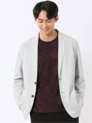 カットジャケット メンズ 軽量 速乾 ウォッシャブル メッシュ ドビー 2ボタン テーラード