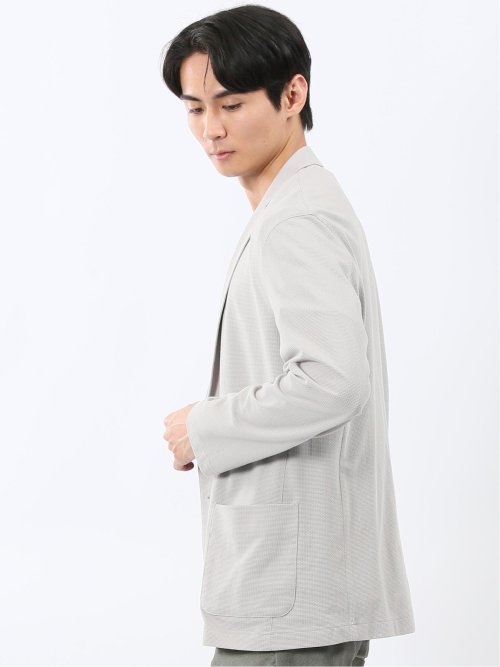 ストレッチ カットジャガード 2ボタン ジャケット