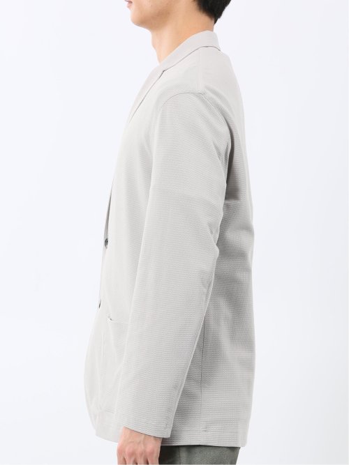 ストレッチ カットジャガード 2ボタン ジャケット