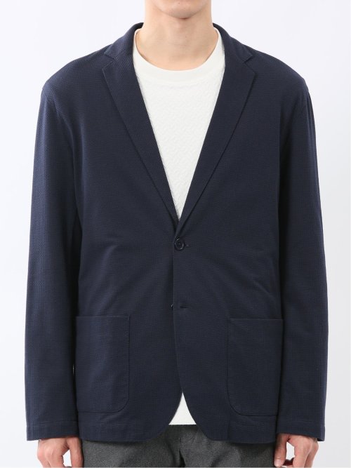 ストレッチ カットジャガード 2ボタン ジャケット
