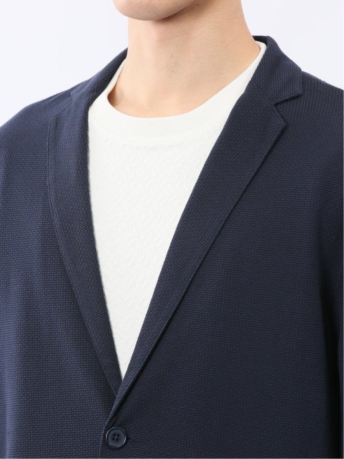 ストレッチ カットジャガード 2ボタン ジャケット