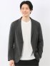 ストレッチ マイクロドット メッシュ 2ボタン ジャケット