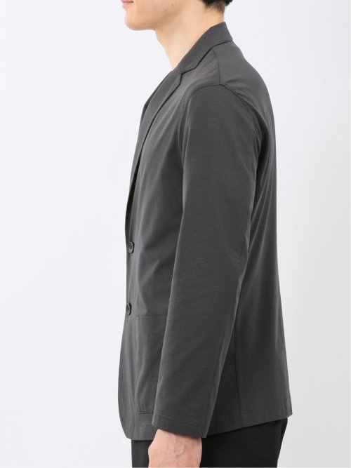 ストレッチ マイクロドット メッシュ 2ボタン ジャケット