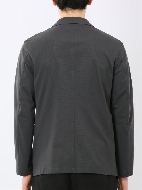 ストレッチ マイクロドット メッシュ 2ボタン ジャケット