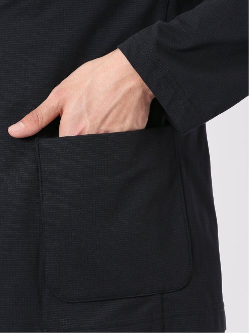 ストレッチ マイクロドット メッシュ 2ボタン ジャケット
