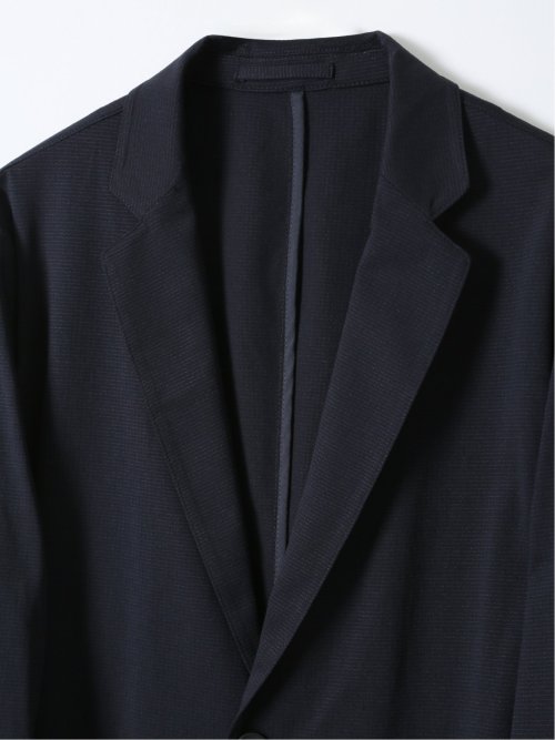 ストレッチ マイクロドット メッシュ 2ボタン ジャケット
