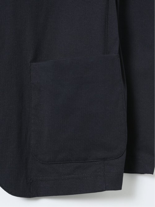 ストレッチ マイクロドット メッシュ 2ボタン ジャケット