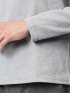 ふくれジャガード Vネック長袖Tシャツ