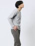 ふくれジャガード Vネック長袖Tシャツ